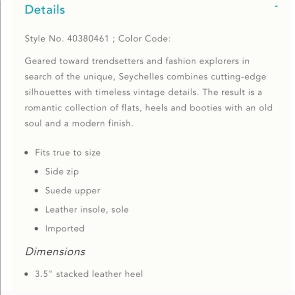 ANTHROPOLOGIE SEYCHELLES AROUND THE WORLD BOOTS - Picture 8 of 8